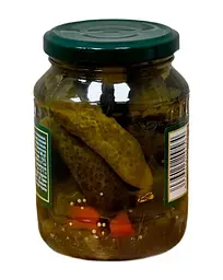 Корнішони мариновані Iberica Pickled Gherkins 3-6 см 370 мл - мініатюра 3