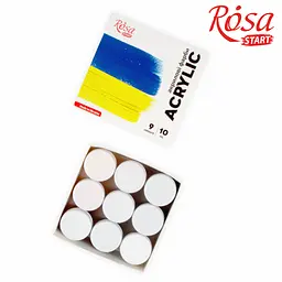Набір акрилових фарб Ukraine 9×10 мл ROSA Start (4823098531043) - мініатюра 2