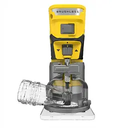 Фрезер акумуляторний Stanley FatMax V20 18В безщітковий 16000-30000 об/хв цанга 6-8 мм максимальний діаметр фрези - 30 мм 2.35 кг без акумуляторів і ЗП (SFMCW400B-XJ)