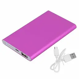 УМБ Power Bank Pingan 9800 mAh 114 повербанк зовнішній акумулятор Pink (16135) - мініатюра 2