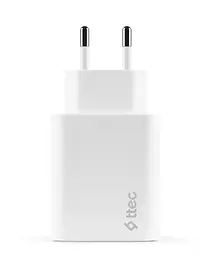 Мережевий зарядний пристрій Ttec SmartCharger Duo PD USB-C 40W Білий (2SCS27B) - мініатюра 2