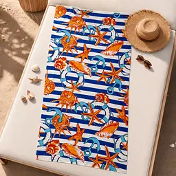 Рушник пляжний LoveYouHome Морська пригода 75х150 см (ly60217) - мініатюра 2