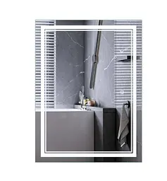 Дзеркало Mixxus Premium QUADRO MR20-90x70-REVERSE (LED Touch, Anti-fog) (MP6621) - мініатюра 1