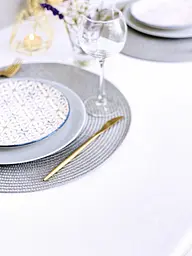 Скатертина Ecotton DUCK 150х170 см водовідштовхувальна білого кольору White 23126 (23126) - мініатюра 5
