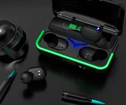 Бездротові навушники Bluetooth No Brand E-10 з Power bank Чорні (Bluetooth E-10_400) - мініатюра 4