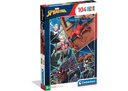 Пазл Clementoni SuperСolor: Людина Павук та друзі, Marvel (SuperСolor - Marvel Spider-Man Puzzle - 104 pcs.), 104 ел. (25043)