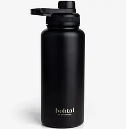 Пляшка для води Smartshake Bohtal Insulated Sports Bottle 960 ml/32 oz Black металева з подвійною вакуумною ізоляцією (11280001) - мініатюра 1