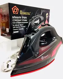 Парова електрична праска Domotec MS 2258 3000 Вт чорно-червона - мініатюра 6