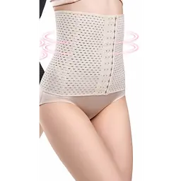 Корсет для живота, що стягує, моделюючий пояс бандаж для талії після пологів L White (16534) - мініатюра 2
