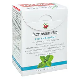 Чай трав'яний Akbar Moroccan Mint з м'яти з цедрою апельсина в пірамідках 30 г (20 шт. х 1.5 г) (5014176014254) - мініатюра 3