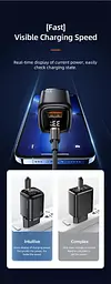Зарядний пристрій Usams 33w з дисплеєм Digital Display Fast Charger CC152 T46 - мініатюра 6