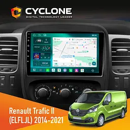 Штатна магнітола Renault Trafic 2014-2021 Cyclone C9-013 4x64 DSP 4G Cyclone (НФ-00009598)