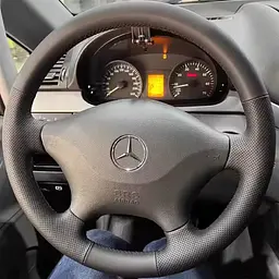 Чохол Обплетення Керма для Mercedes Sprinter / Vito VW Crafter 2006-2015 Шкіра (Модельна Викрійка) №78