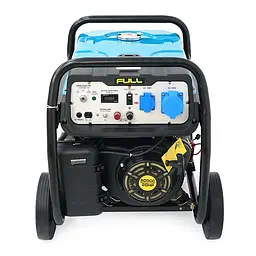 Бензиновий генератор FULL FGL 12000LE, 1-фазний 230 В, 50 Гц, 12 кВА/9,0 кВт, бак 28 л, витрата 3 л/год, ручний/стартер (без АКБ), 720x530x610 мм, 92 кг - мініатюра 3