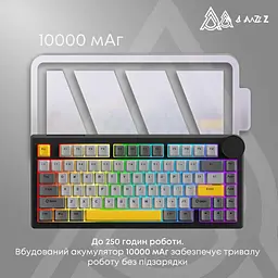 Клавіатура Ajazz AK820 V2 Coconut Flake Switch (AK820-V2-CF-PWB) - мініатюра 11