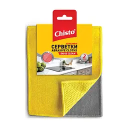 Салфетки для уборки Chisto Dual Clean Абразивные 2 шт. (4820204702595)