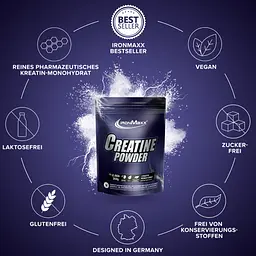 Креатин IronMaxx Creatine Powder Натуральний 300 г - мініатюра 3
