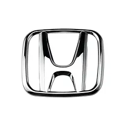 Емблема решітки задня для Honda Хром 108х90 мм Пластик (на скотчі та 2 вусики по центру) (Завод)