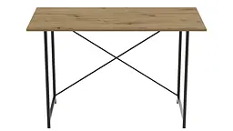 Стіл письмовий Line Лайт Ferrum-decor 750x1200x600 Чорний метал ДСП Дуб Артізан 16 мм (FRD-104862) - мініатюра 4