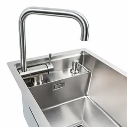 Кухонна мийка Platinum прихована нержавійка TZ 40x50, Нержавіюча сталь - мініатюра 5