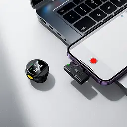 Мікрофонна радіосистема Hoco L21 Charm Lightning Black [158611] - мініатюра 8