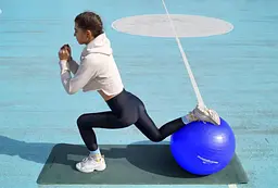 М'яч для фітнесу (фітбол) Power System PS-4011 Ø55 cm PRO Gymball Blue (PS-4011_55cm_Blue) - мініатюра 3