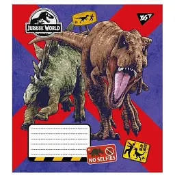 Зошит Yes Jurassic world, 18 аркушів в клітинку (766328)  