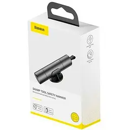 Автомобільний молоток Baseus Sharp Tool Safety Hammer [CRSFH-0G] Dark Gray [59192] - мініатюра 4
