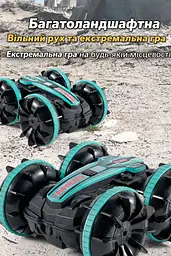 Машинка-перевертиш амфібія на радіокеруванні Amphibious. Вміє плавати. З пультом - мініатюра 4