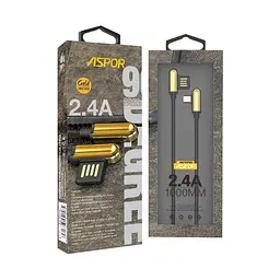 Кабель Aspor A118 USB – Micro 2.4A/1м- золотий - мініатюра 2