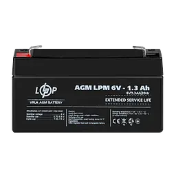 Акумулятор AGM LPM 6V - 1.3 Ah - мініатюра 2