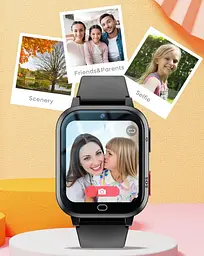 Дитячий смарт годинник-телефон Lemfo K17 4G з GPS трекером, сім картою, відеодзвінком, геолокацією, кнопкою SOS та камерою Рожевий - мініатюра 9