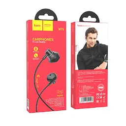 Дротові навушники Hoco M75 Belle Universal, 1,2m, Mic, 3.5mm, black - мініатюра 4