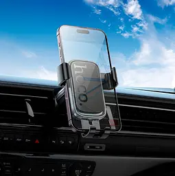 Автотримач Hoco H81 Vista Gravity Car Holder тримач телефону в авто на решітку 6.1–7" чорний - мініатюра 4