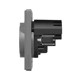 Розетка одинарна із заземленням USB-A+C 20W сірий графіт VIDEX NOTA (VF-NT-SK1GUC-GR) VIDEX (28883-000) - мініатюра 3