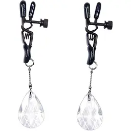 Затискачі для сосків Bad Kitty Nipple Drops 115 см сріблястий