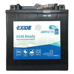 Мото акумулятор EXIDE Ready AGM 6СТ-14Ah Аз 215А (EN) AGM12-15