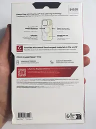 Чохол протиударний для iPhone 17 Pro (6.3") ZAGG Gear4 Crystal Palace MagSafe Clear Case Прозорий - мініатюра 5
