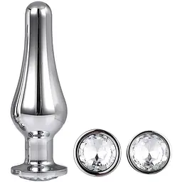 Набір анальних пробок конічної форми Dream Toys DT21874 Gleaming Love Pleasure Set Silver - мініатюра 4