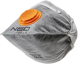 Маска захисна Neo Tools, з активованим вугіллям, з клапаном, клас захисту FFP1 97-311