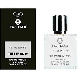 Парфумована вода для чоловіків TAJ MAX 50мл ТЕСТЕР №030 LACOSTE L12 - 12 BLANC