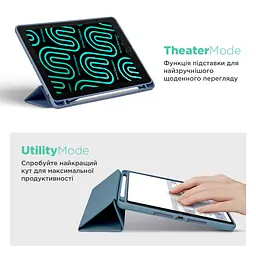 Чохол-книжка для планшета Apple iPad Pro 13 (2024)/Pro 13 (2025) M5, Smart Fold Pen, фіолетовий, 13 дюймів, з екошкіри + TPU, з магнітною застібкою, підставкою, тримачем під стилус, протиударний, з функцією Wake/Sleep, ArmorStandart (ARM78140) - мініатюра 4