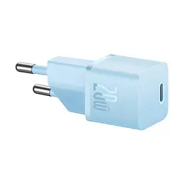 Зарядний пристрій Baseus GaN 5 Fast Charger (mini) 20 W (CCGN050103) 1 Type-C блакитне - мініатюра 3