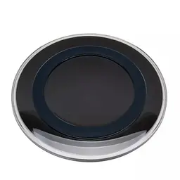 Бездротовий зарядний пристрій Wireless Charger A1, круглий, чорний, настільна підставка для телефону - мініатюра 3
