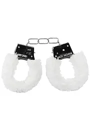 Наручники Beginners Handcuffs Furry - White Ouch! 36-OU002WHT 101706