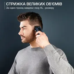 Rowenta Машинка для стрижки Barber Experience, для голови, мережа+акум., роторний мотор DC, насадок-12, нержавіюча сталь з покриттям DLC, синій - мініатюра 8