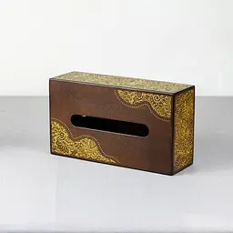Дерев'яний диспенсер для серветок VANZA Ornavia gold - мініатюра 5