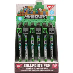 Ручка кулькова Yes Minecraft 0.7 мм синя (412175) - мініатюра 3