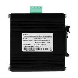 PoE-комутатор 10-портовий E-LINK LNK-IMC010GPB з 8 портами PoE (73-00155) - мініатюра 8