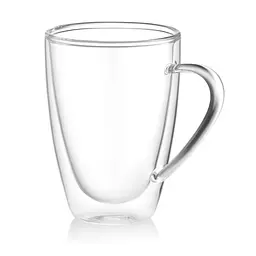 Набір чашок з ручками і подвійними стінками , 430мл, 2шт, боросилікатне скло, прозорий ARDESTO kuh0014253 - мініатюра 2